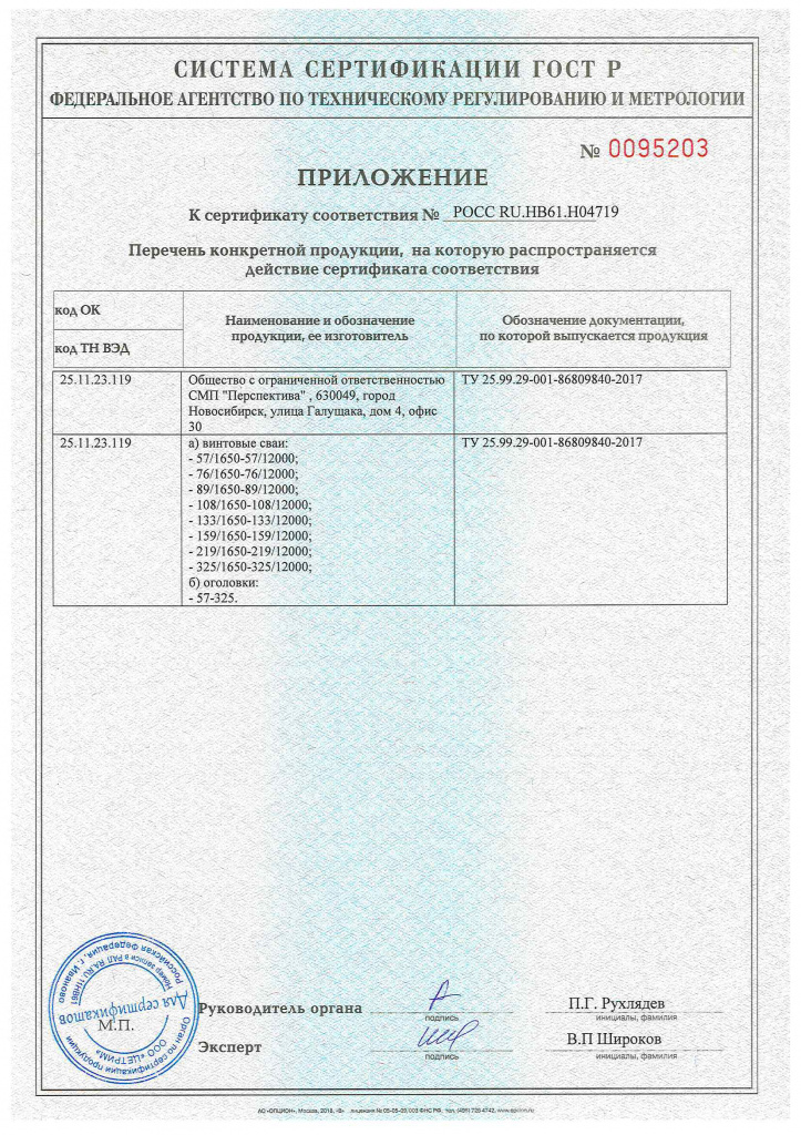 Сертификат соответствия качества продукции, лист 2