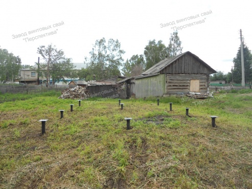 Фундамент на винтовых сваях - НСО, Ордынский район